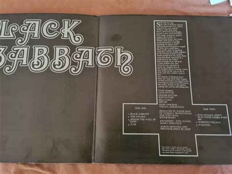 Black Sabbath Same German Vertigo Lp Swiss Special Edition