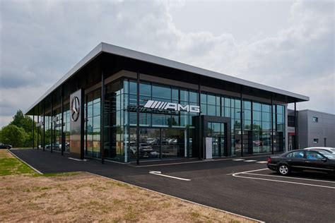 Mercedes-Benz Coventry, New C.I. External | Car showroom design, Automotive showroom, Showroom ...