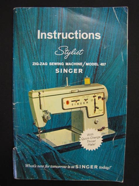 Singer Stylist 457 Sewing Machine Manual - USED