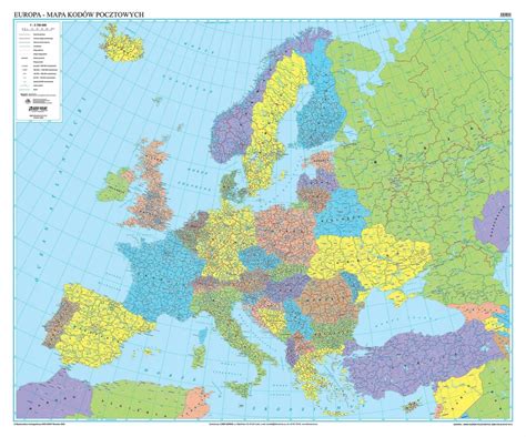 Ekograf Europa Mapa Kodowa Arkusz Papierowy Oficjalne