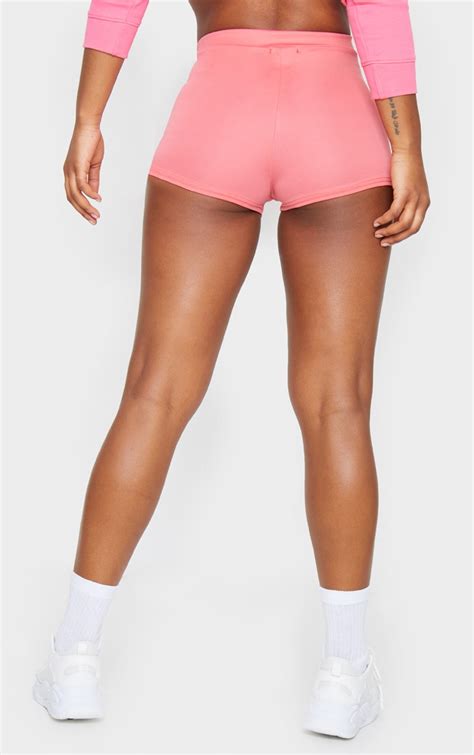 Pink Jersey High Waisted Hot Pants Shorts Prettylittlething Ie