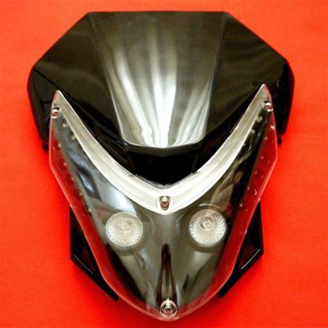 Purchase Honda Yamaha Suzuki Kawasaki Streetfighter Black Led Headlight