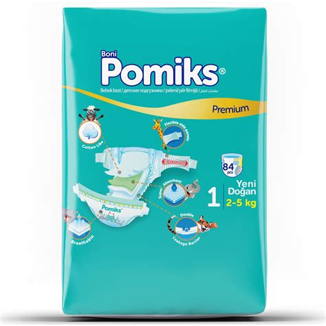Pomiks Yeni Doğan Bebek Bezi 1 Numara 2-5 kg 84'lü Fiyatı
