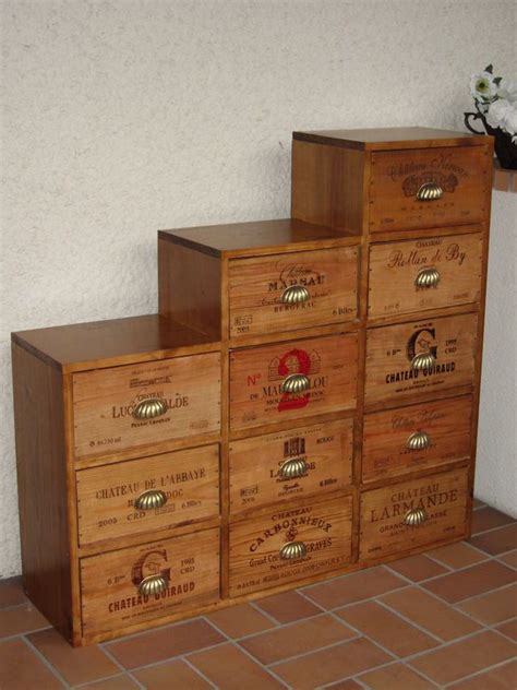 Nos Meubles Caisses De Vin L Atelier Deco Caisse De Vin Caisse A