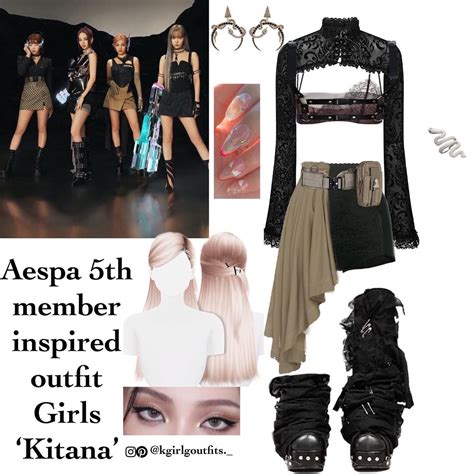 Aespa 5th Member Inspired Outfit Girls Bold Outfits Kpop Fashion