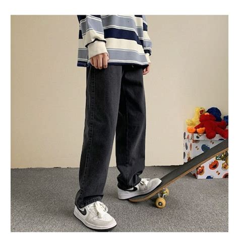 Y K Cross Streetwear Jeans Baggy Hip Hop Loose Pants Etsy Singapore