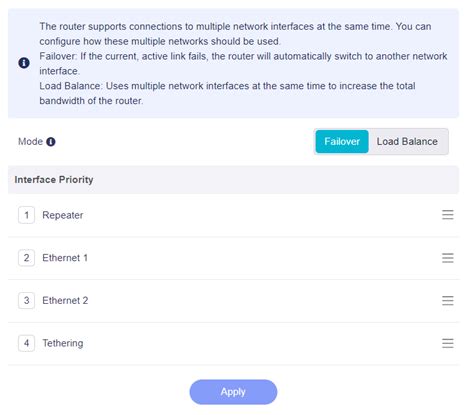 Multi-WAN - GL.iNet Router Docs 4