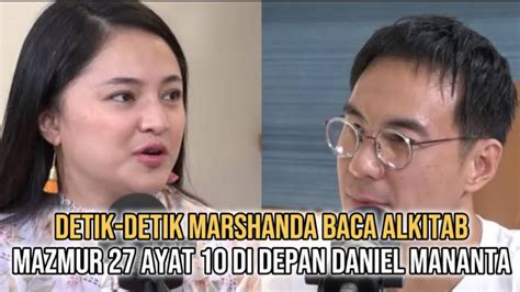 Marshanda Baca Kutipan Alkitab Mazmur Ayat Di Depan Daniel