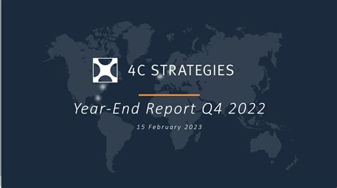 4C Strategies – Presentation of Year-End Report 2022 - 4C Strategies