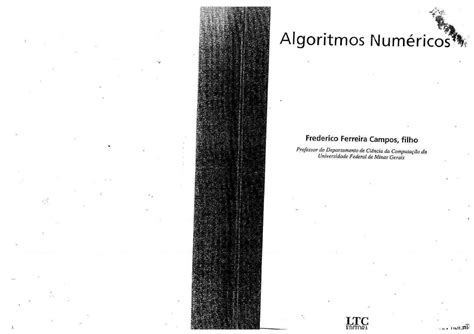 algoritmos numericos engenharia agronômica Studocu