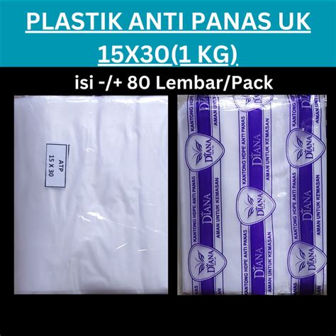 Jual Kantong Plastik Tahan Panas 15x30 Anti Panas Plastik Buram Uk