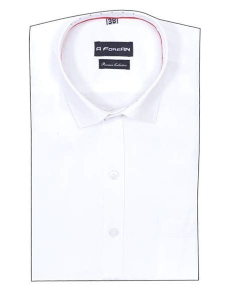 Full Sleeves Collar Neck Afsh007wh Mens White Plain Shirt At Rs 345 In