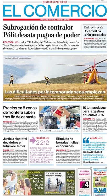 El Comercio Ecuador Jueves 08 De Junio De 2017 Infobae