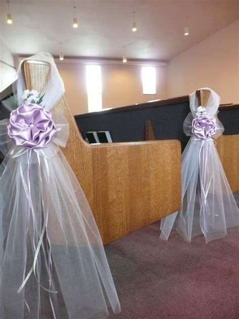 Lilac Lavender Set Of Pew Bows Chair Bows Elegant Wedding