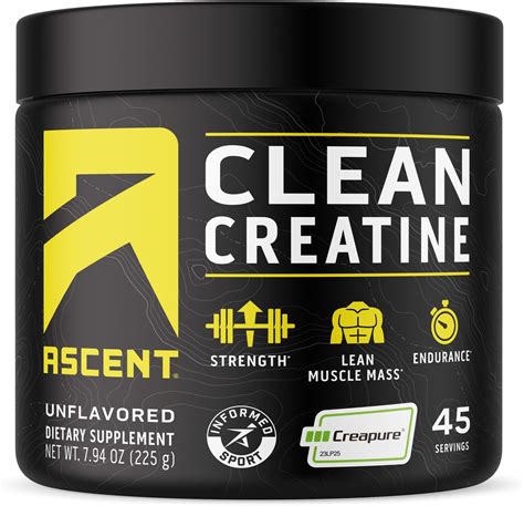 Amazon Ascent Clean Creatine Monohydrate Powder 5G Per Serving