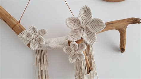 Macramé Flower Wallhanging Patroon Pdf Etsy