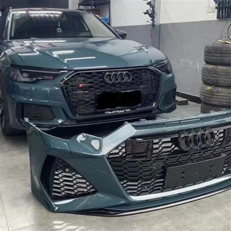 Передний бампер в стиле RS6 на Ауди (Audi) A6 C8
