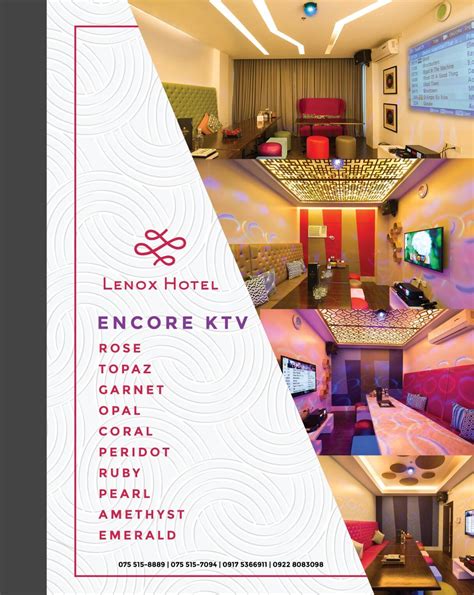 ENCORE KTV MENU - Lenox Hotel