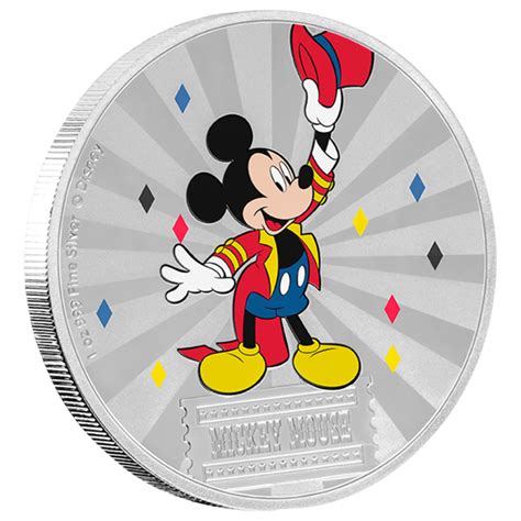 Mickey Mouse Niue D Lares Onza Plata Monedas Lamasbolano