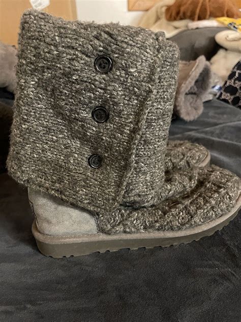 Ugg Australiawomen S Size W Classic Cardy Boot Grey Ebay