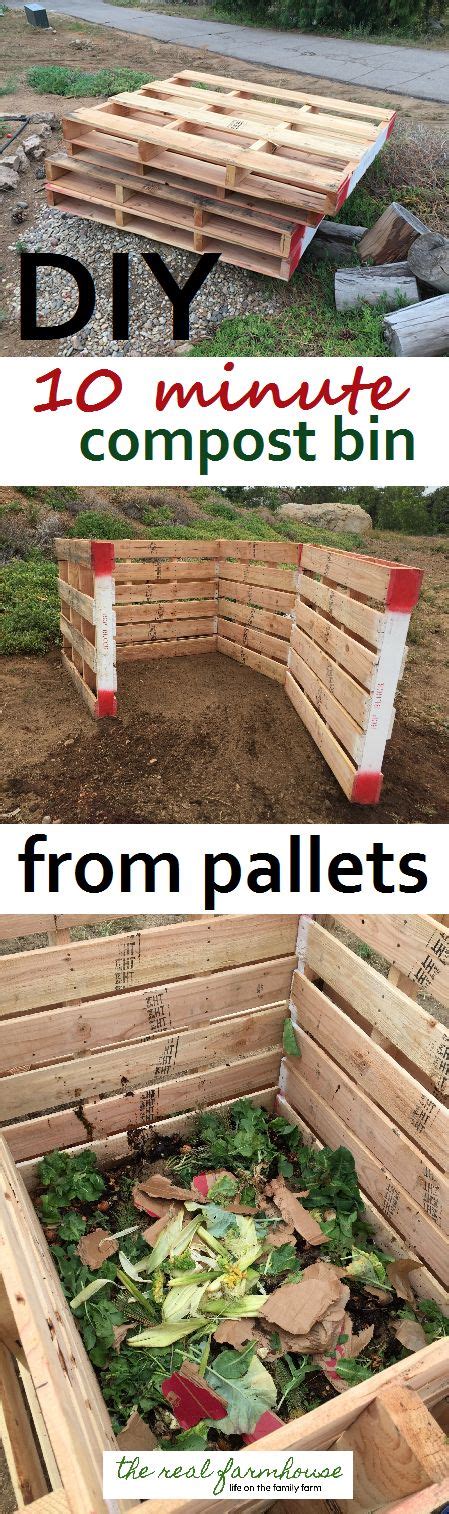 Diy 10 Minute Pallet Compost Bin Quick And Easy Classy Looking Compost