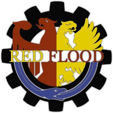 "Red Flood Logo" Sticker for Sale by Red Flood Mod | Redbubble