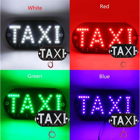 Placa Painel Letreiro Luminoso Vidro Parabrisa Taxi Led Shopee Brasil