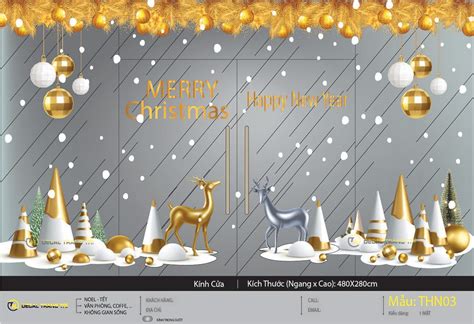 Decal trang trí Noel THN05 T H Group