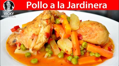 Pollo A La Jardinera VickyRecetaFacil YouTube