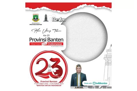 Link Twibbon Hut Banten Rayakan Hari Jadi Provinsi Banten Yang