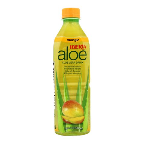 Iberia Aloe Vera Drink With Pure Aloe Pulp Strawberry 16 9 Fl Oz