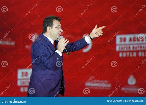 Istanbul Mayor Ekrem Imamoglu Editorial Stock Image Image Of Imamoglu