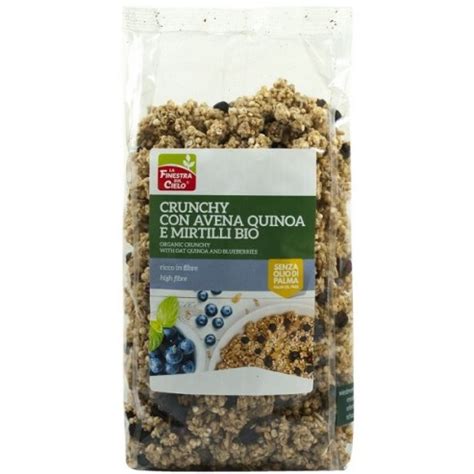 La Finestra Sul Cielo Crunchy Con Avena Quinoa Biologico 375g