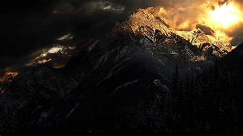 Dark HD Mountain Wallpapers - Top Free Dark HD Mountain Backgrounds ...