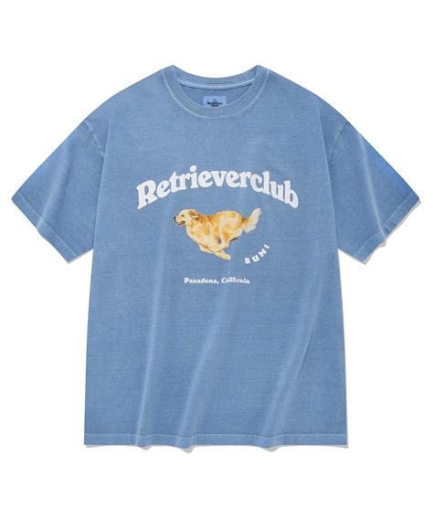 리트리버클럽 RUNNING RETRIEVER SHORT SLEEVE SKY BLUE 위시버킷