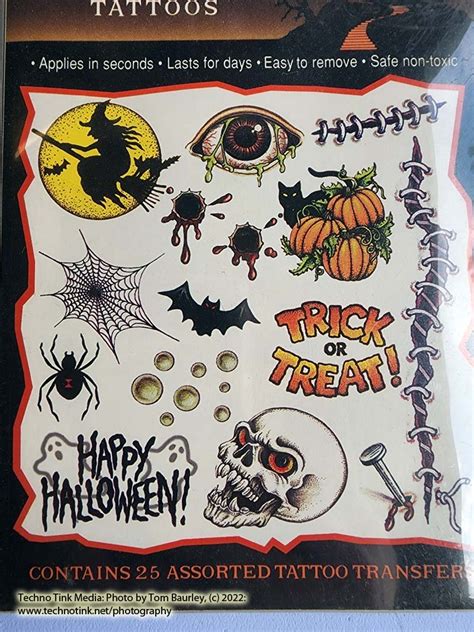 Halloween Temporary Tattos (25 assorted) – Pirate Relief