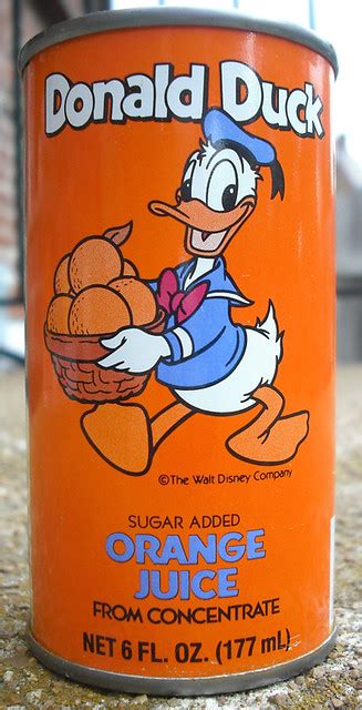 Older Donald Duck Orange Juice Can Gregg Koenig Flickr