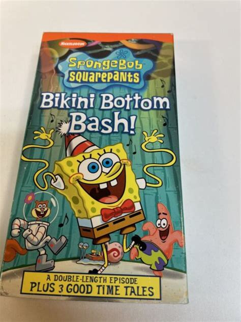 Spongebob Squarepants Bikini Bottom Bash VHS 2002 For Sale Online