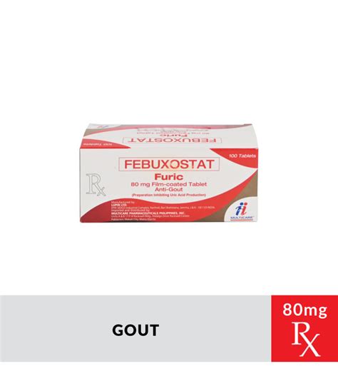 Rx Furic Febuxostat 80mg Fctablet