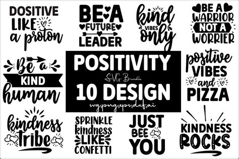 Positivity Bundle Graphic By Vertex Creative Fabrica