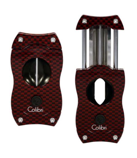 Zigarrenschneider Colibri V Cut Rot Carbon Cuberna De