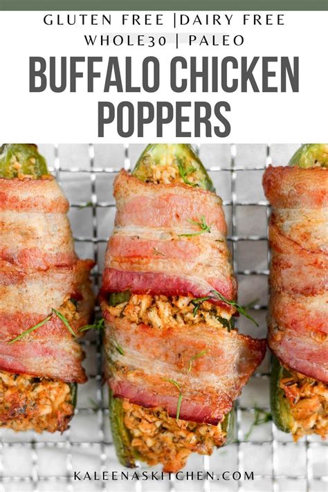 Buffalo chicken stuffed bacon wrapped jalapeños Artofit