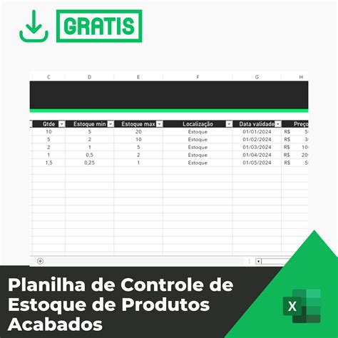 Na Conta De Estoque De Produtos Acabados Devemos - Planilha de Controle de Estoque de Produtos Acabados - Smart Planilhas