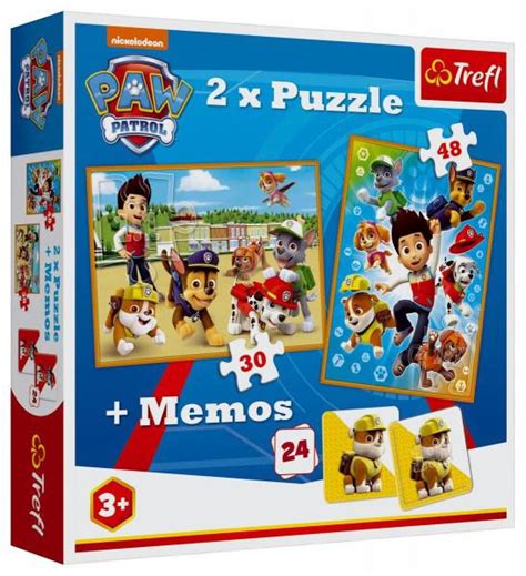 Puzzle 2v1 pexeso Paw Patrol Tlapková patrola Nejbaby cz