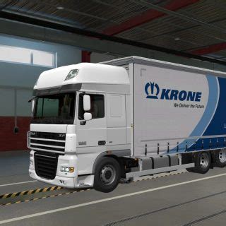 Tandem Krone Daf XF 105 Vad K 1 40 3 ETS2 ETS2 Mody ATS Mod