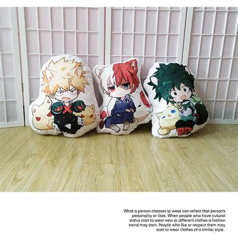 My Hero Academia Pillow Toy Izuku Bakugou Todoroki Tsuyu Kirishima