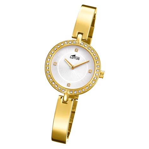 Lotus Damen Armbanduhr Edelstahl Gold Quarz Bliss Ul