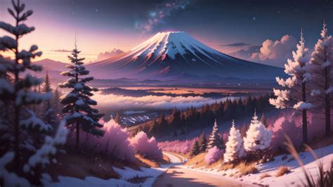 Mount Fuji Dreamy Digital Art Wallpaper,HD Artist Wallpapers,4k ...