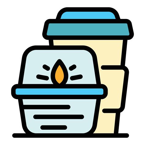 Takeout Hot Food Icon Vector Flat 21782604 Vector Art At Vecteezy