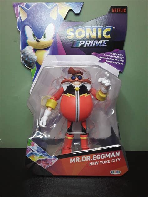 Jakks Sonic Prime Mr Dr Eggman Action Figure New Yoke City New On